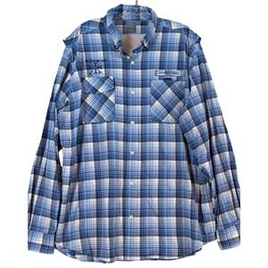 Vineyard Vines Mens XL Harbor Shirt Plaid Vented Fishing‎ Performance Nautical